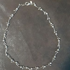 Silver (plated) necklace chain